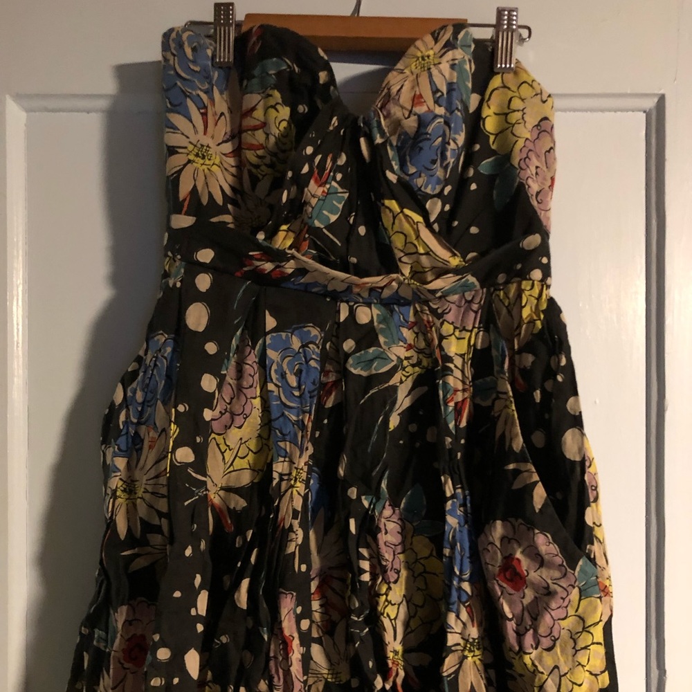 Anthropologie Strapless Short Short Dress Size S